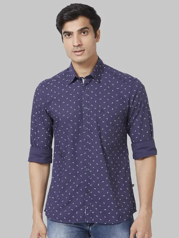 Men Slim Fit White Shirt
