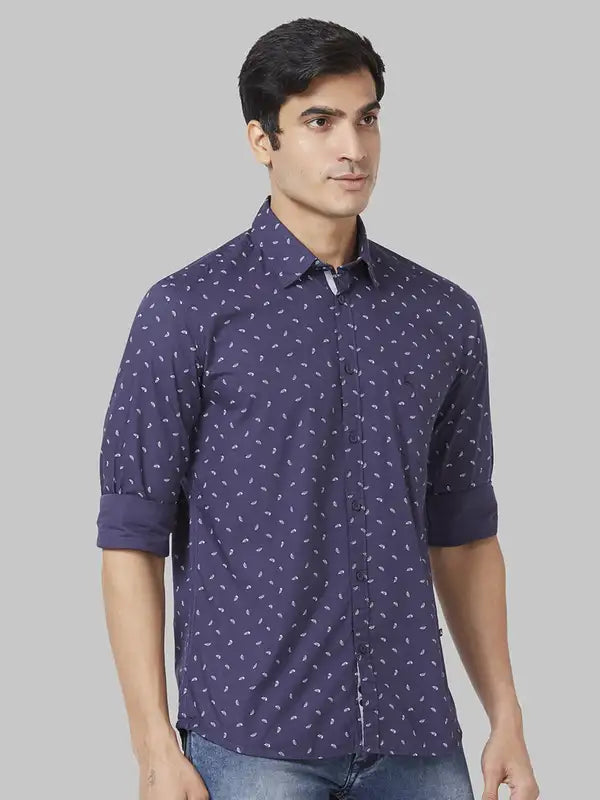 Men Slim Fit White Shirt
