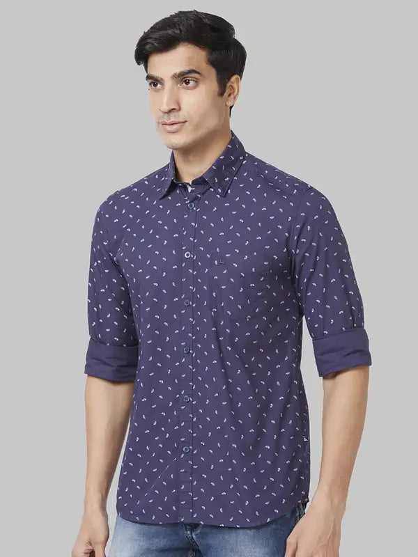 Men Slim Fit White Shirt