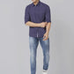 Men Slim Fit White Shirt