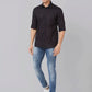 Parx Men Green Checks Slim Fit Cotton Blend Full Sleeve Shirt