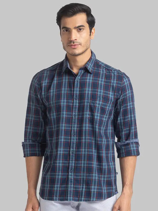 Men Slim Fit Brown Shirt