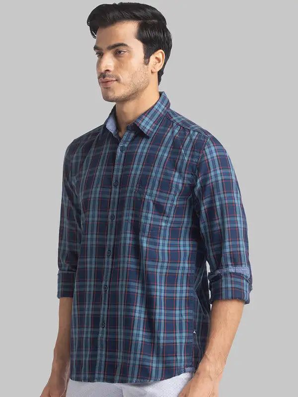 Men Slim Fit Brown Shirt