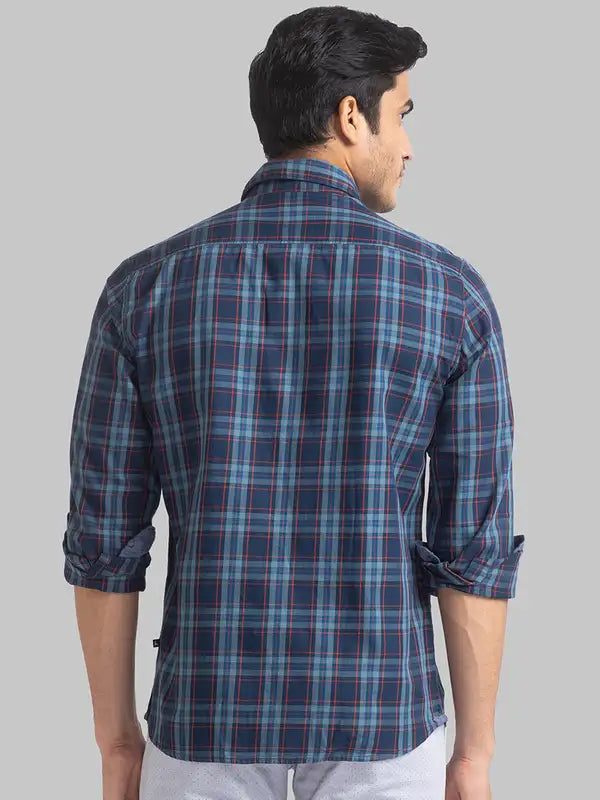 Men Slim Fit Brown Shirt