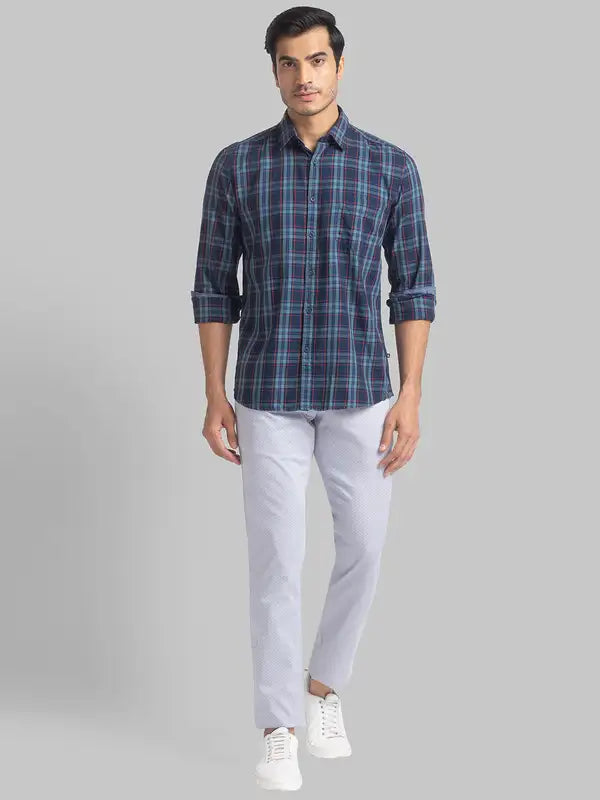 Men Slim Fit Brown Shirt