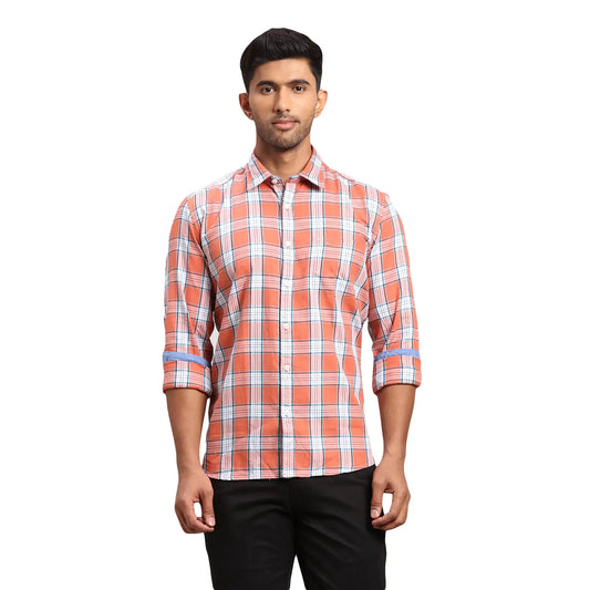 Men Slim Fit Medium Green Shirt