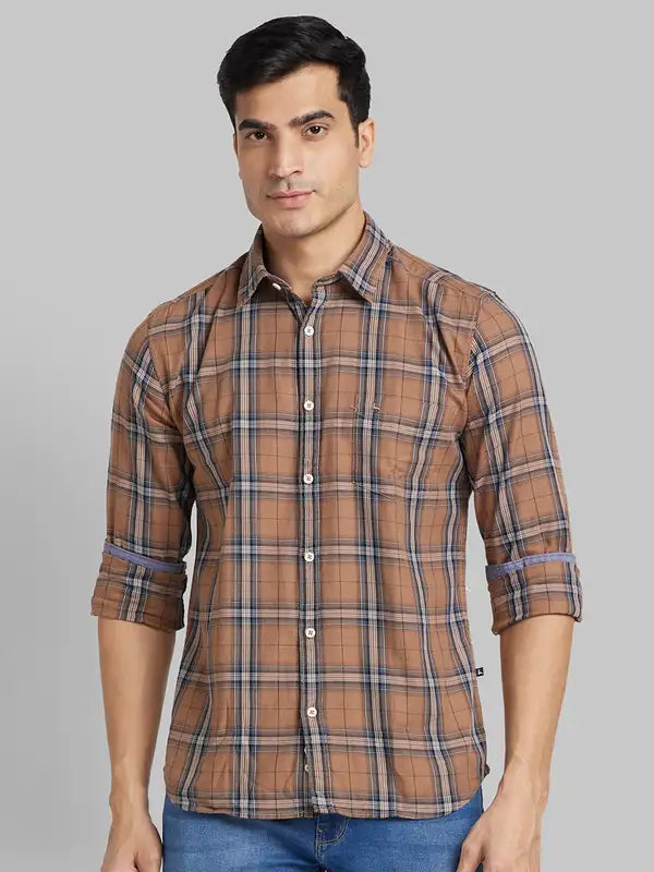 Men Slim Fit Blue Shirt