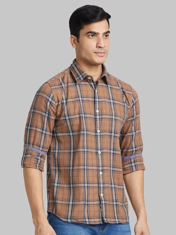 Men Slim Fit Blue Shirt