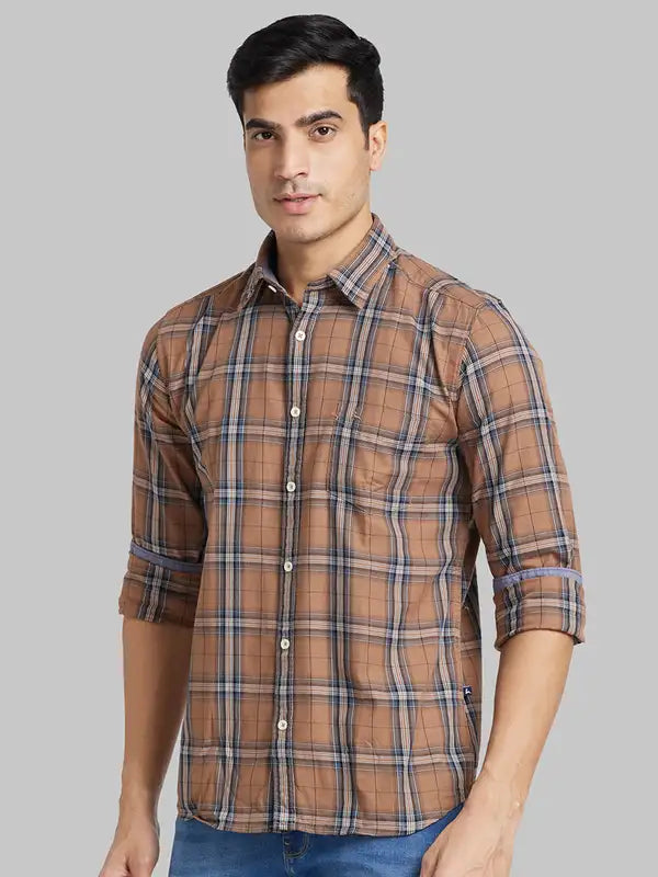 Men Slim Fit Blue Shirt