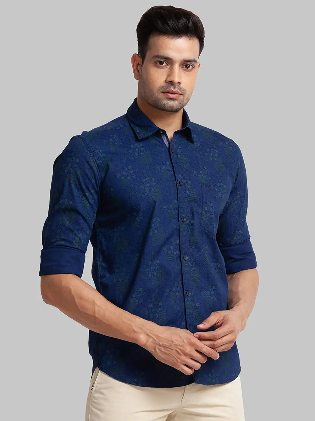 Men Slim Fit Black Shirt