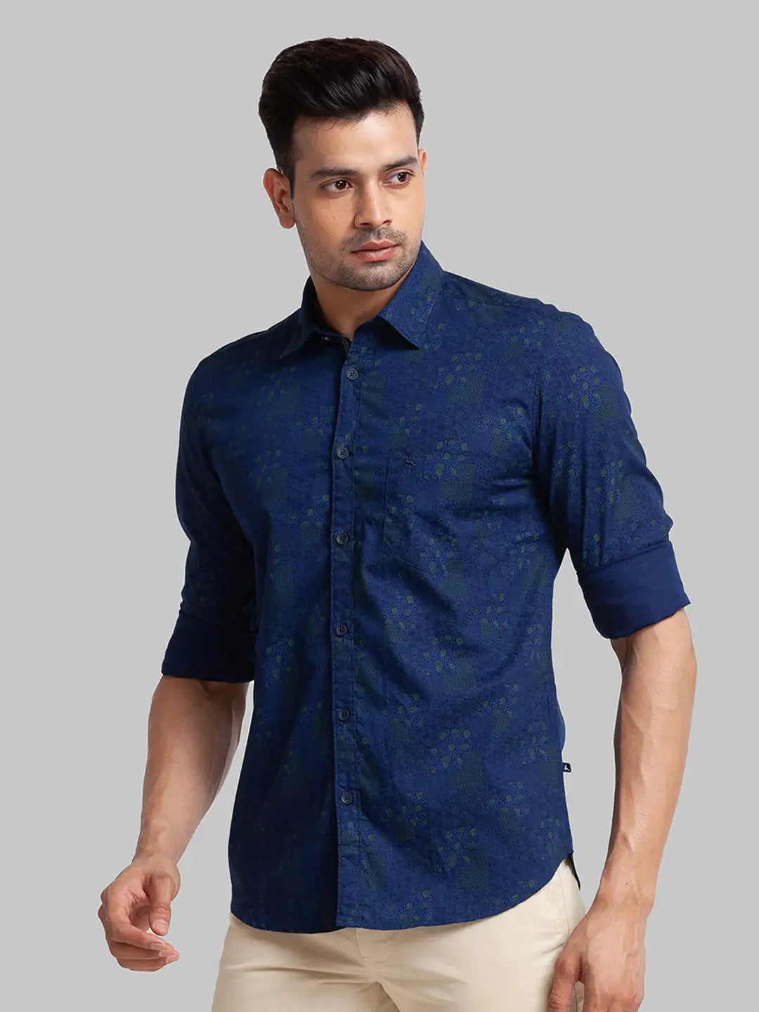 Men Slim Fit Black Shirt