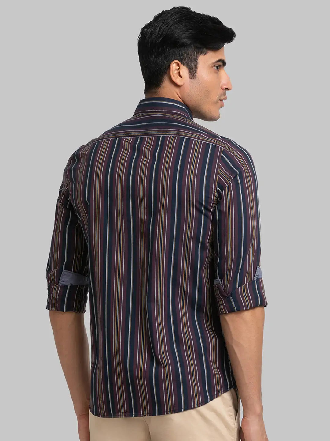 Men Slim Fit Blue Shirt