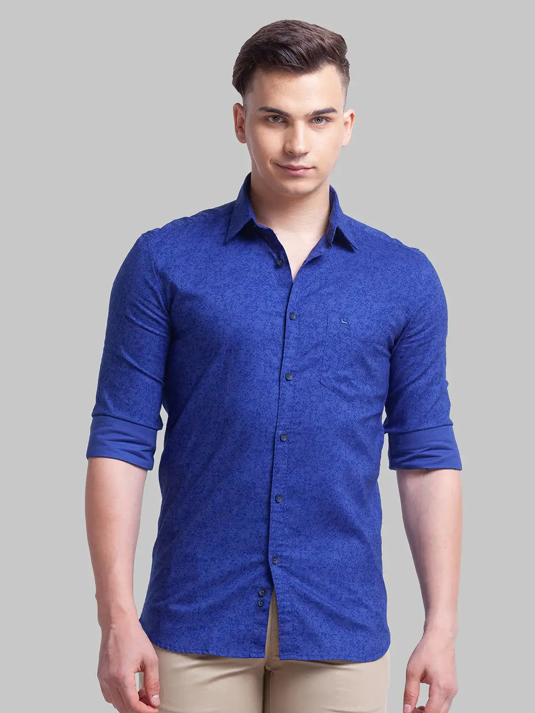 Men Slim Fit White Shirt