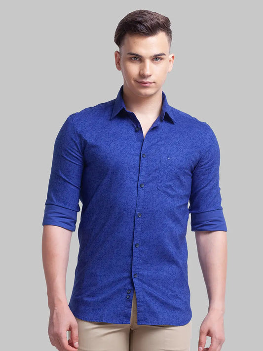 Men Slim Fit White Shirt