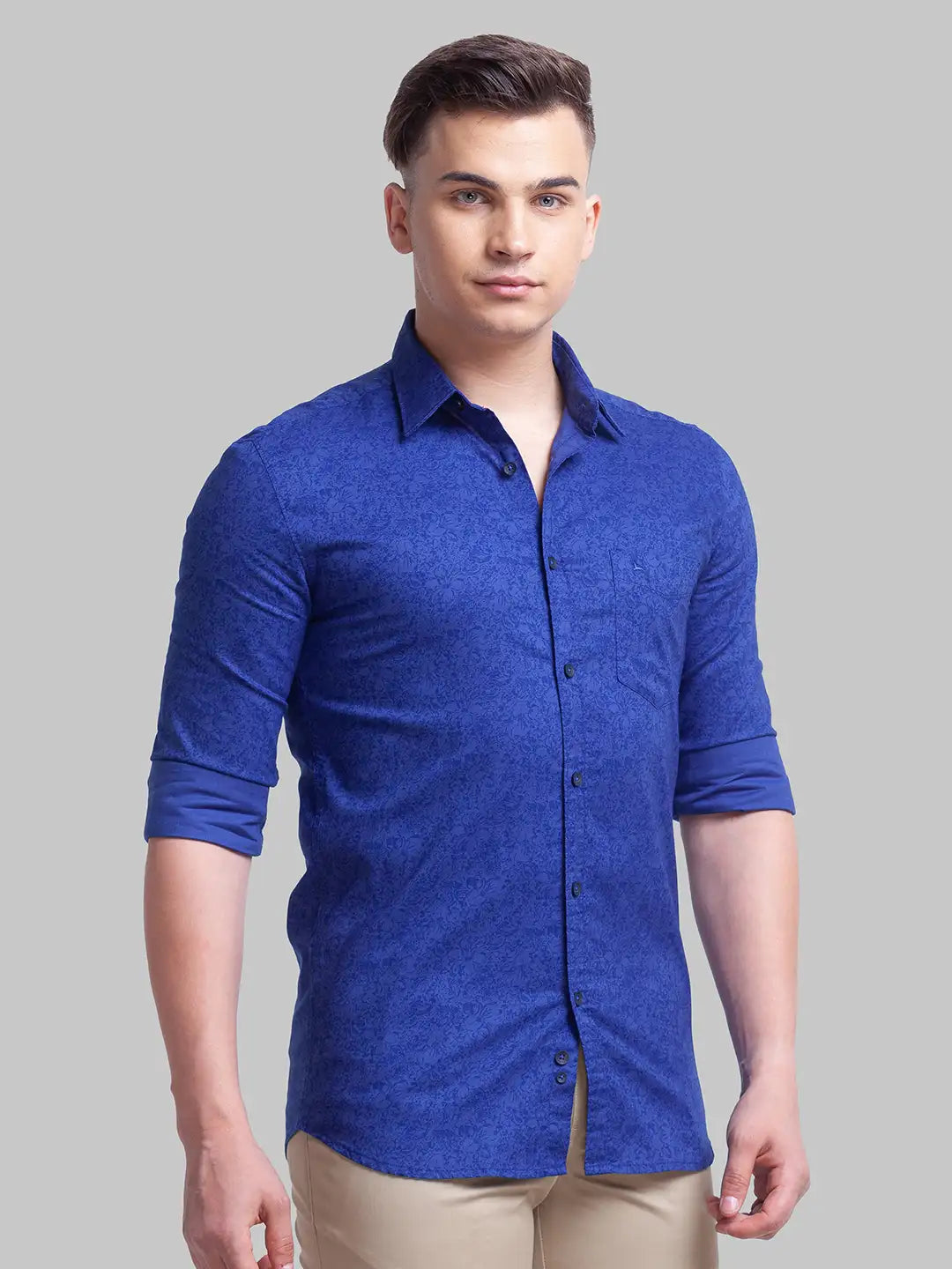 Men Slim Fit White Shirt