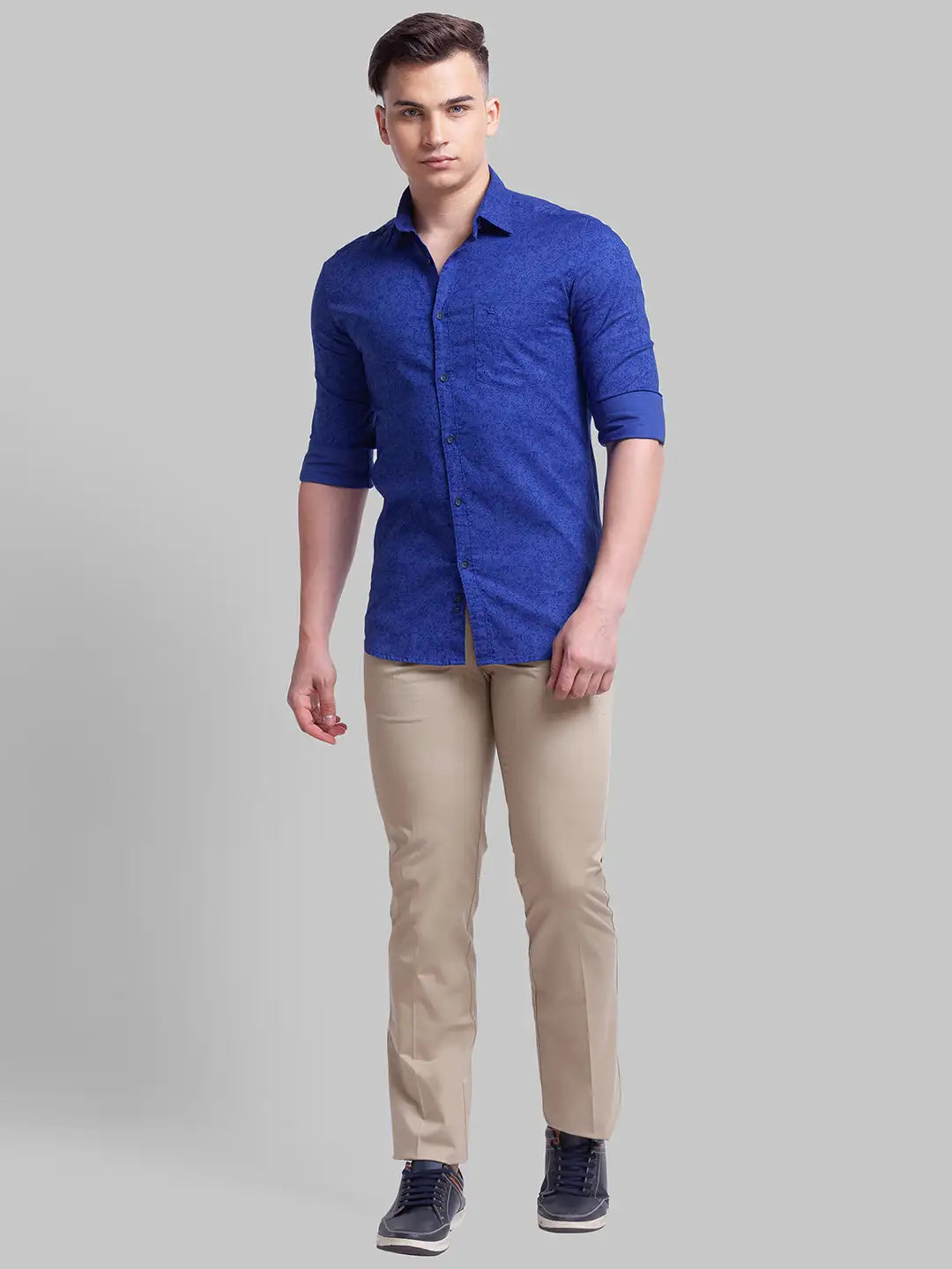 Men Slim Fit White Shirt
