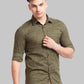 Men Slim Fit Red Shirt