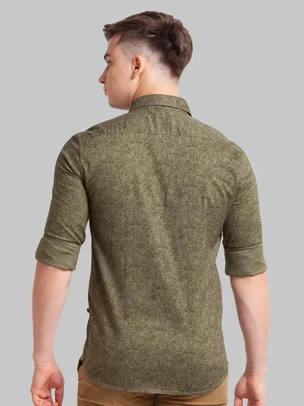 Men Slim Fit Red Shirt
