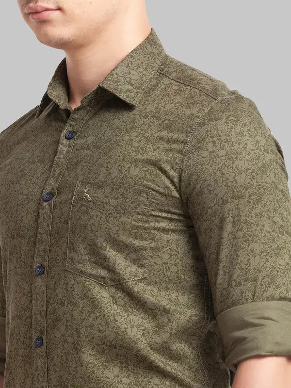 Men Slim Fit Red Shirt