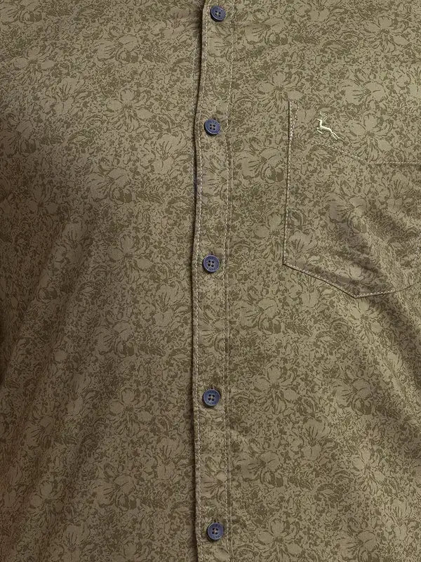 Men Slim Fit Red Shirt