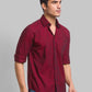 Men Slim Fit Light Fawn Shirt