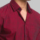Men Slim Fit Light Fawn Shirt