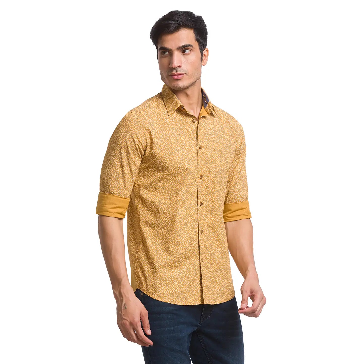 Men Slim Fit Light Blue Shirt