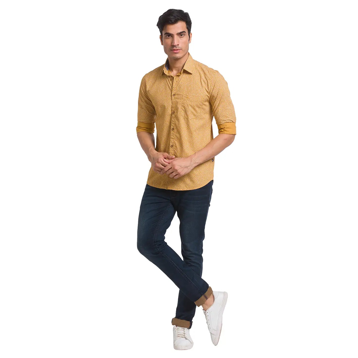 Men Slim Fit Light Blue Shirt