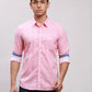 Men Grey Slim Fit Checks Cotton Full Sleeve Cut Away Collar Shirts