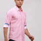 Men Grey Slim Fit Checks Cotton Full Sleeve Cut Away Collar Shirts