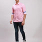 Men Grey Slim Fit Checks Cotton Full Sleeve Cut Away Collar Shirts
