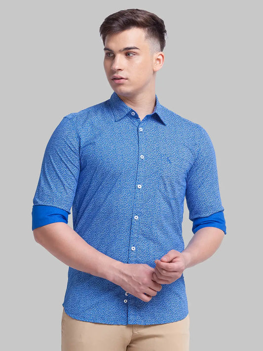 Men Slim Fit White Shirt