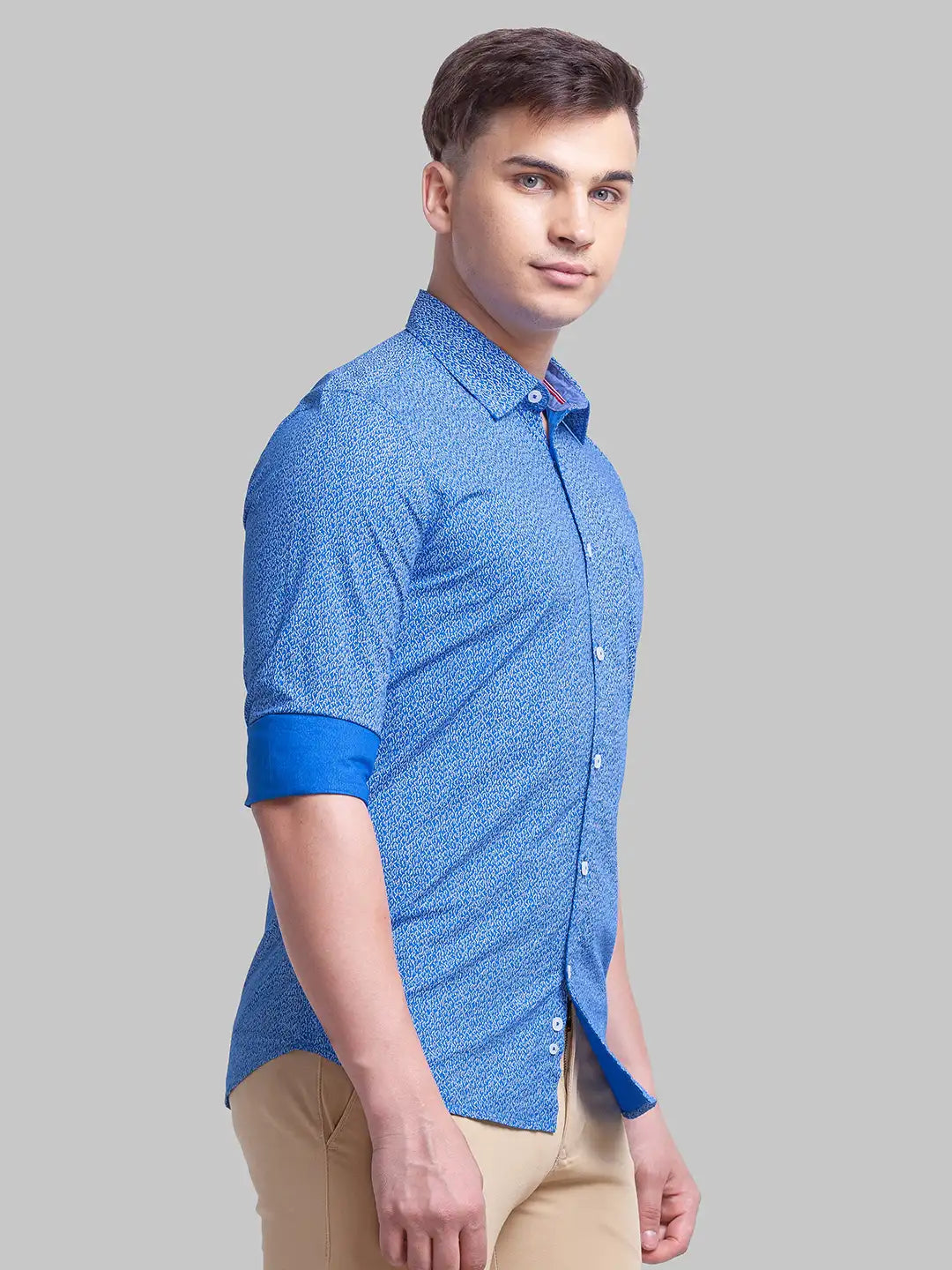 Men Slim Fit White Shirt