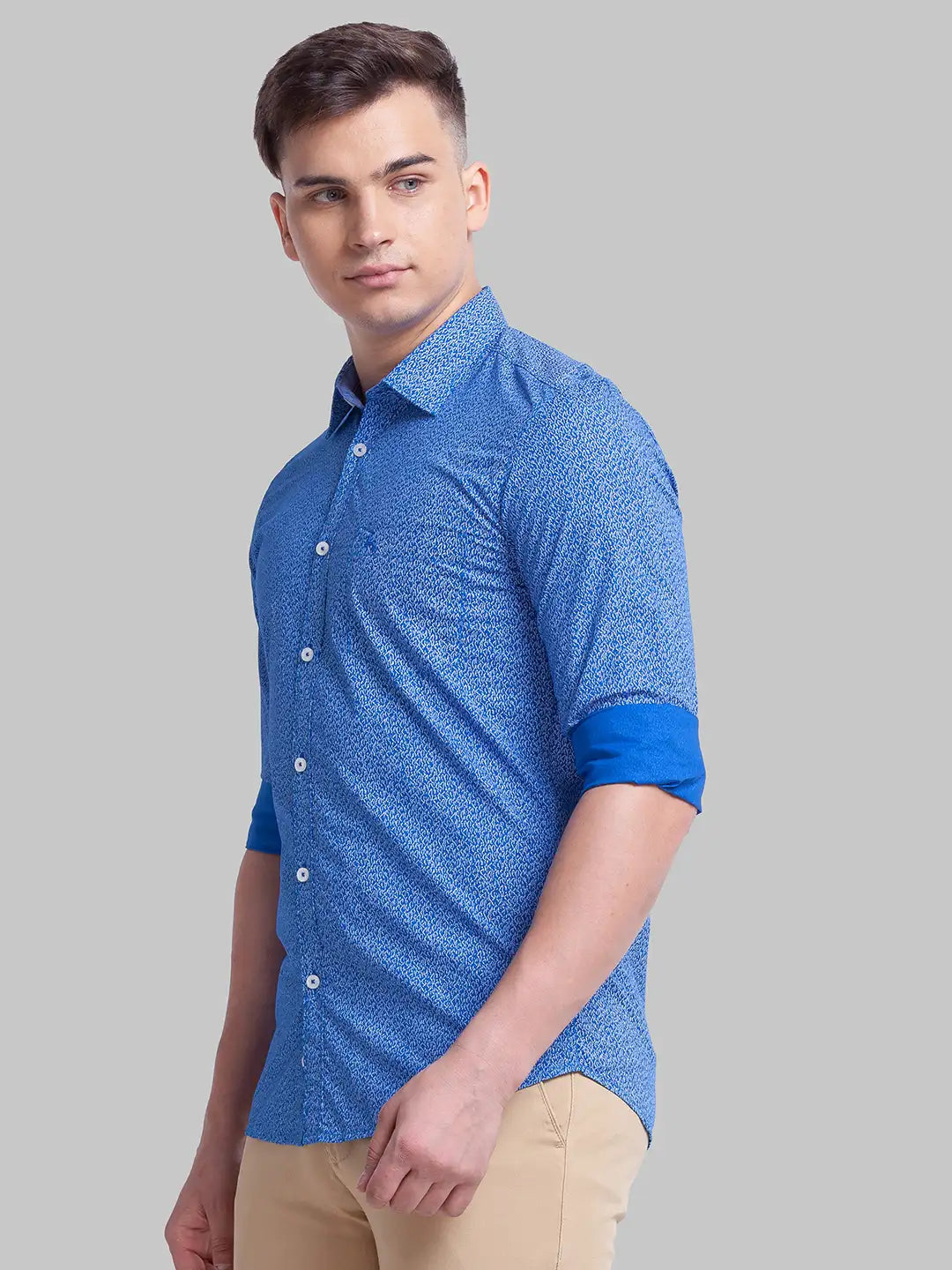 Men Slim Fit White Shirt