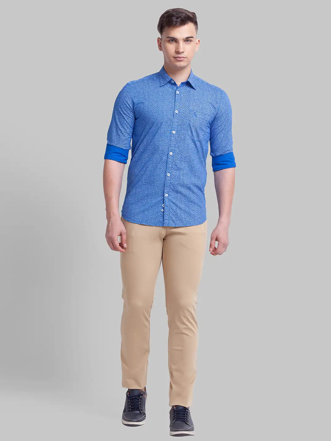 Men Slim Fit White Shirt