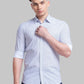 Men Slim Fit White Shirt