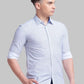 Men Slim Fit White Shirt