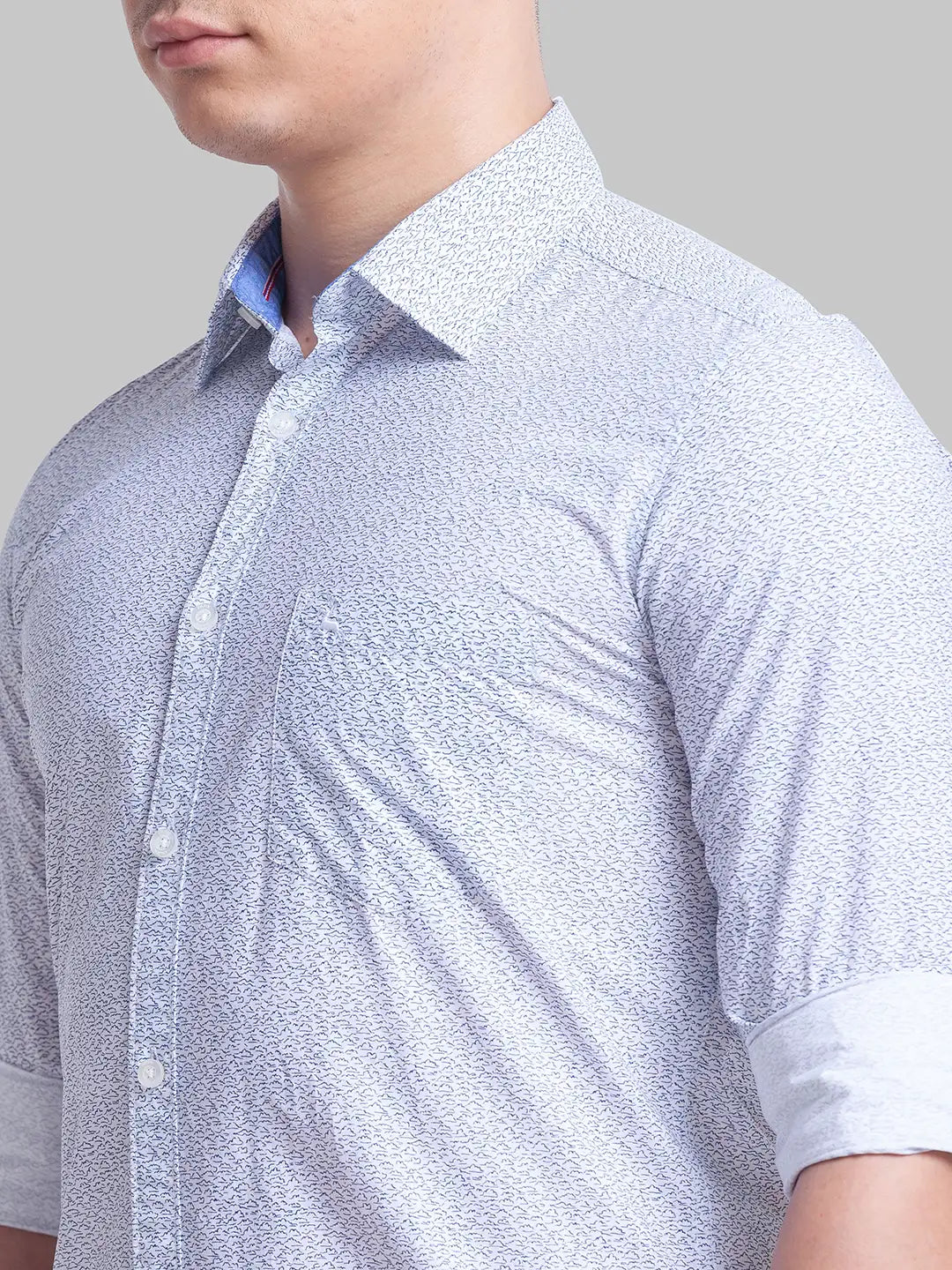 Men Slim Fit White Shirt