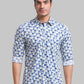 Men Slim Fit Light Green Shirt