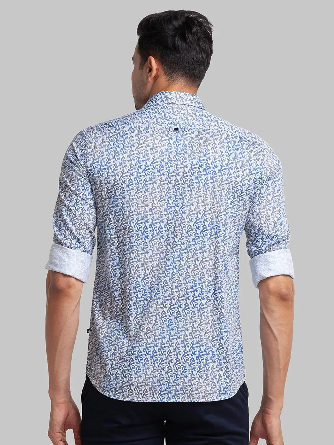 Men Slim Fit White Shirt