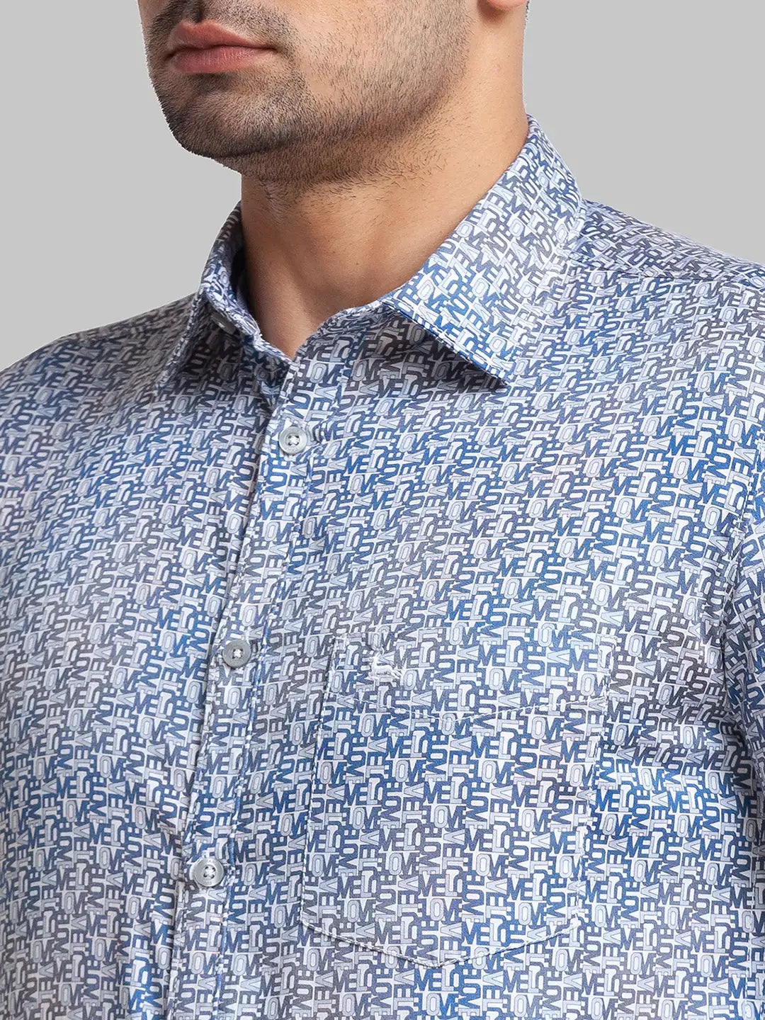 Men Slim Fit White Shirt