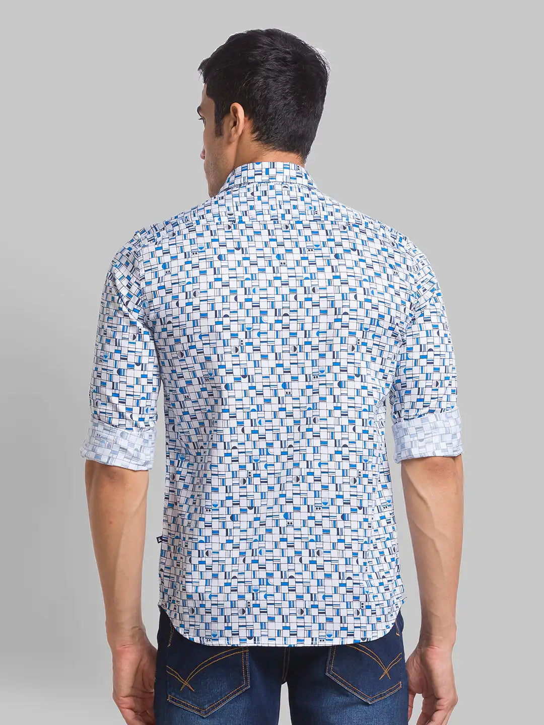Men Slim Fit Violet Shirt