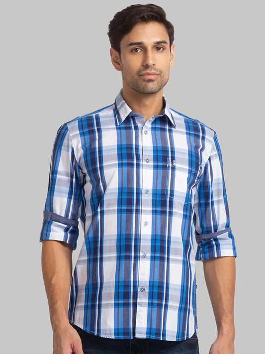 Men Slim Fit White Shirt