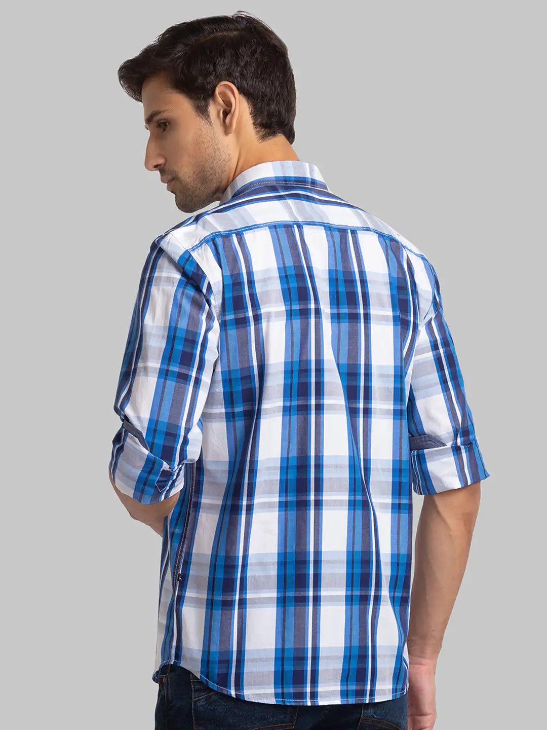 Men Slim Fit White Shirt