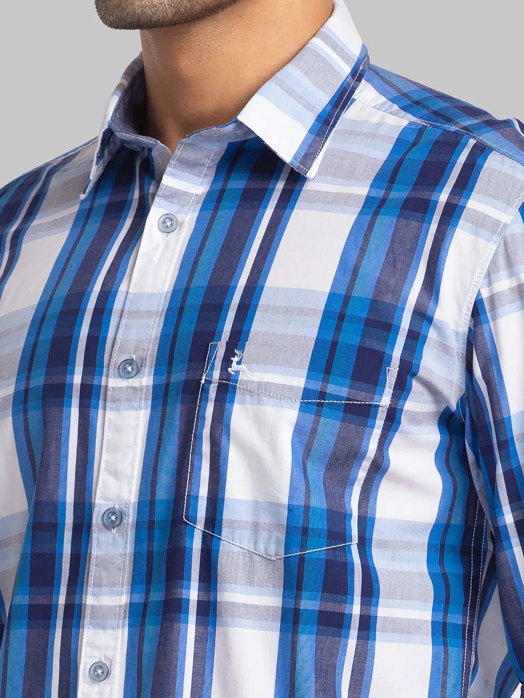 Men Slim Fit White Shirt