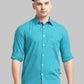 Parx Men Orange Stripe Slim Fit Cotton Full Sleeve Cutaway Collar Shirt