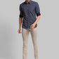 Men Slim Fit Blue Shirt