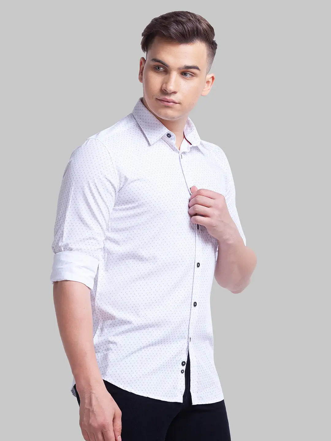 Men Slim Fit Blue Shirt