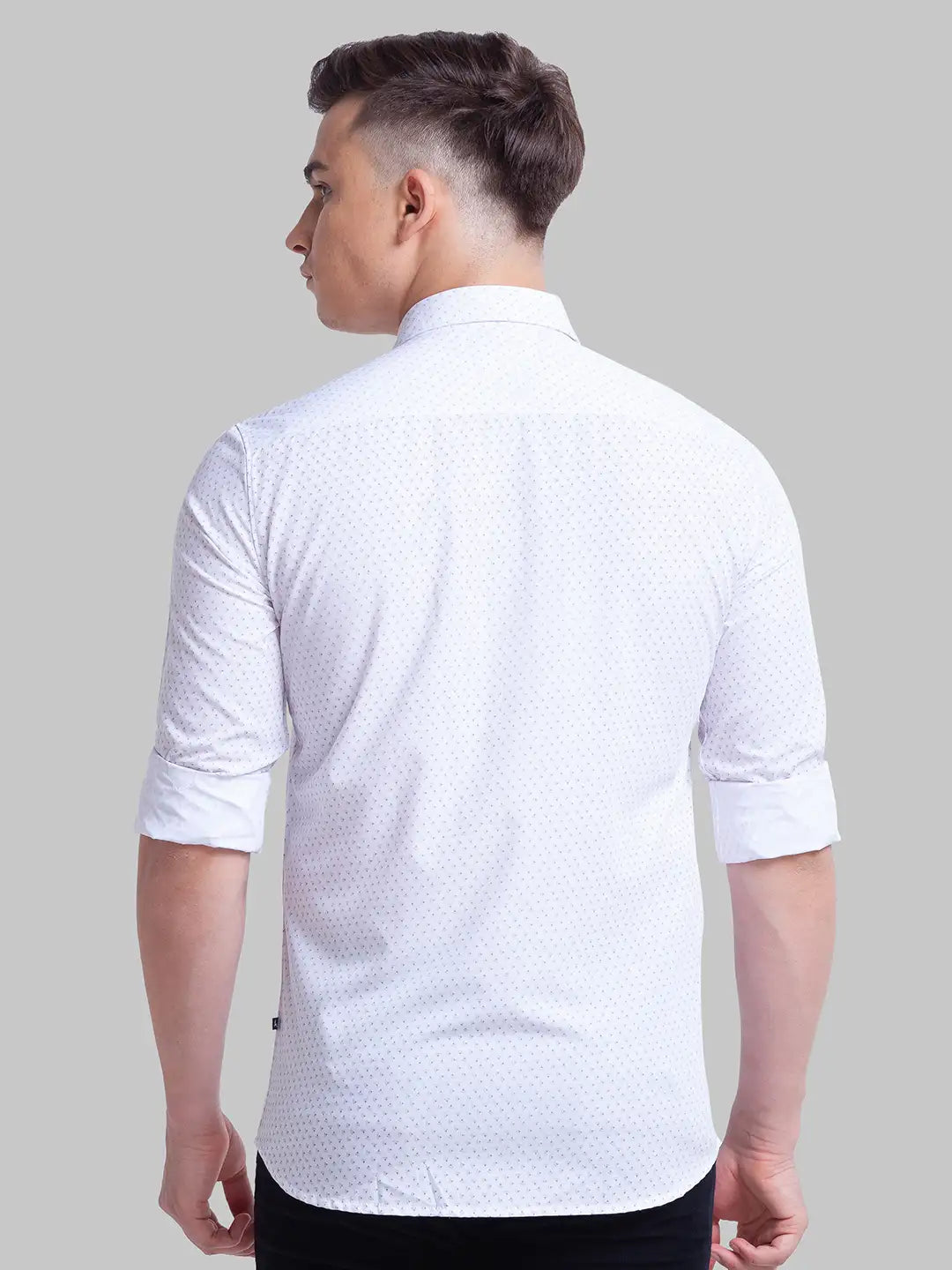 Men Slim Fit Blue Shirt