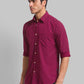 Men Slim Fit Blue Shirt